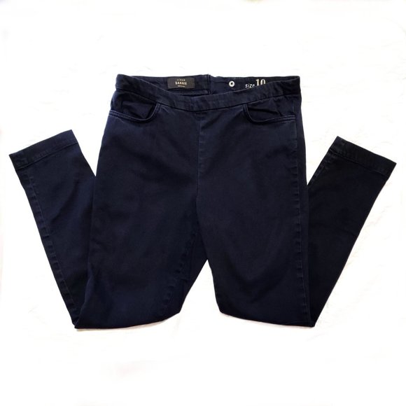 J. Crew Dannie Navy Blue Pants with Back Zipper - Picture 2 of 7